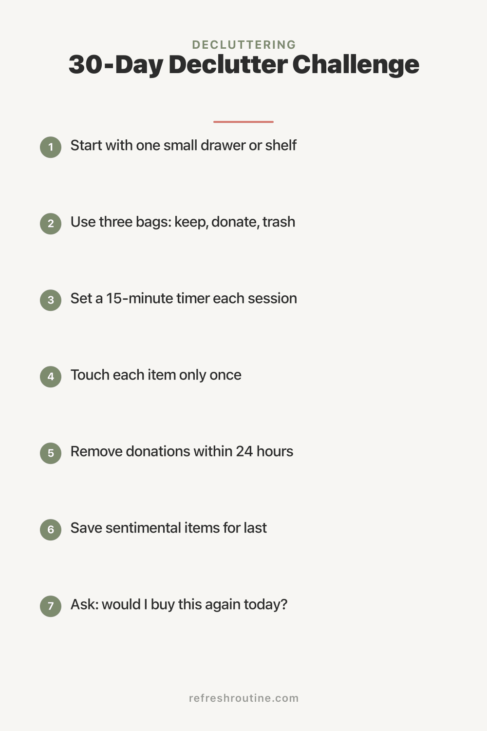 30-Day Declutter Challenge