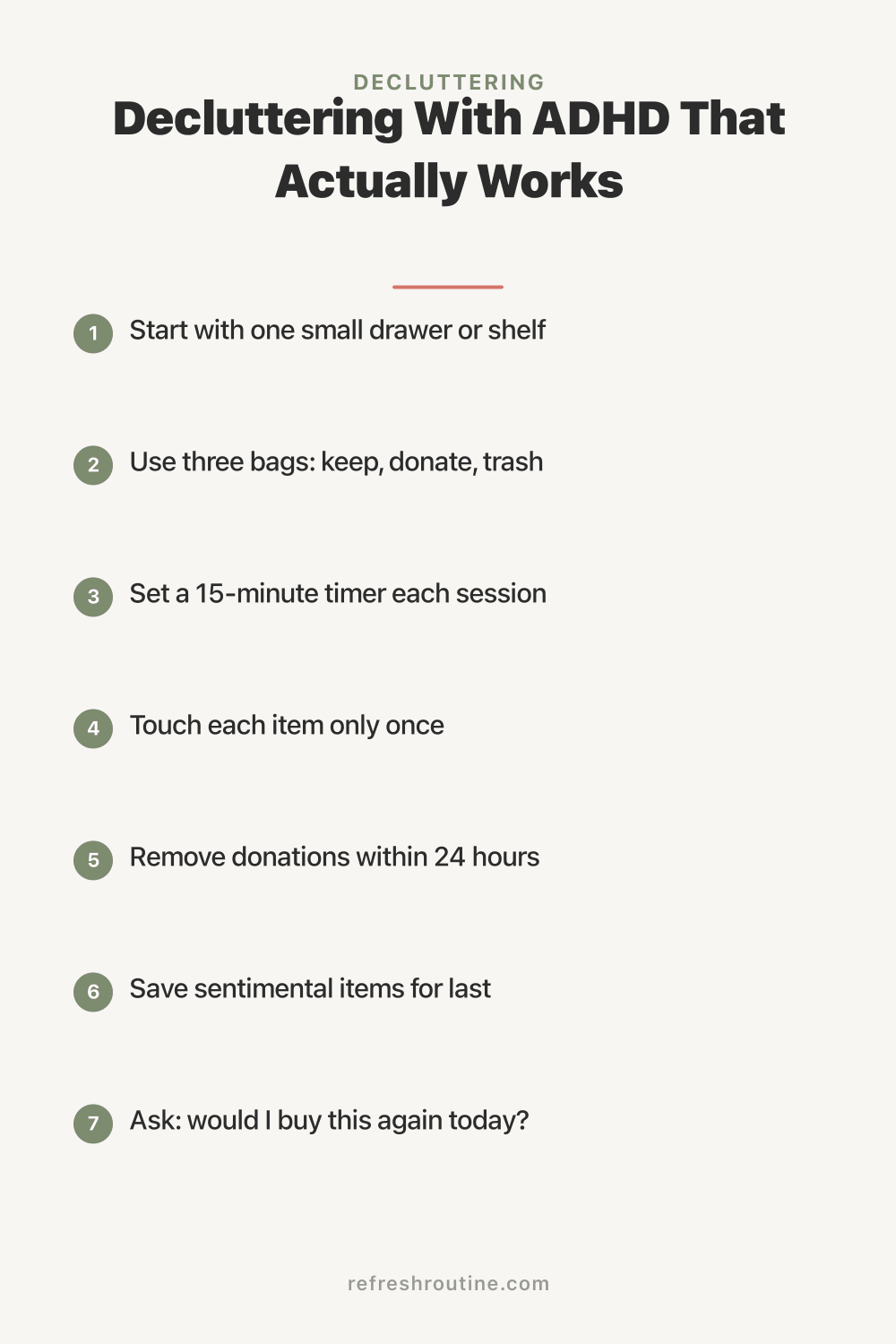Decluttering With ADHD That Actually Works