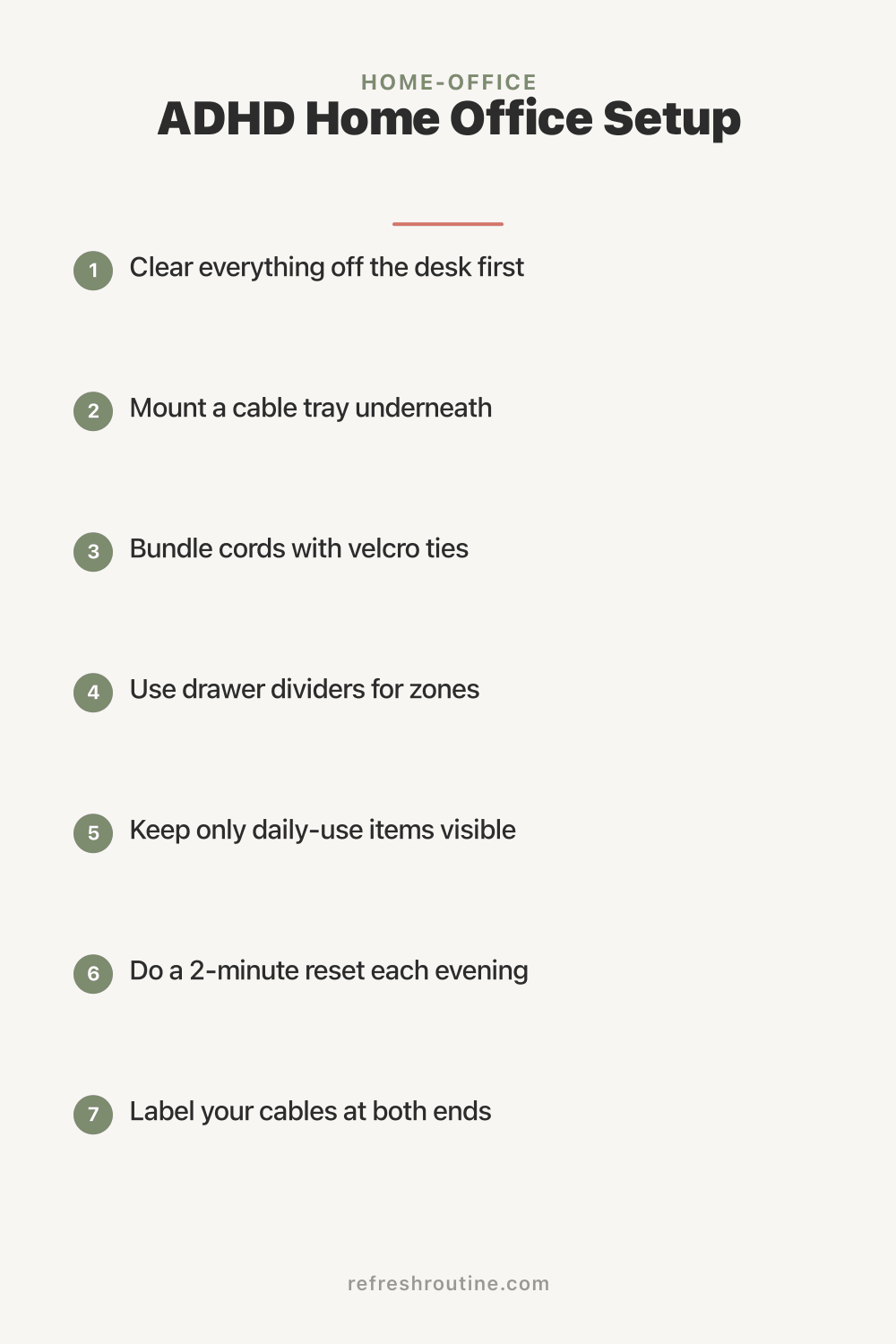 ADHD Home Office Setup