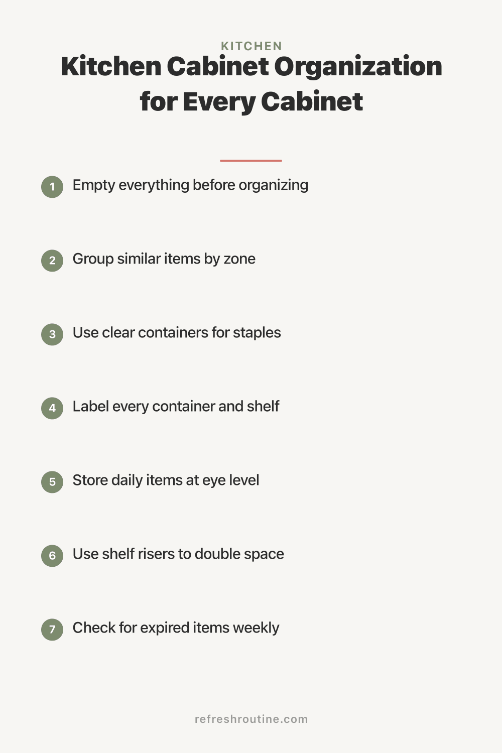 Kitchen Cabinet Organization for Every Cabinet