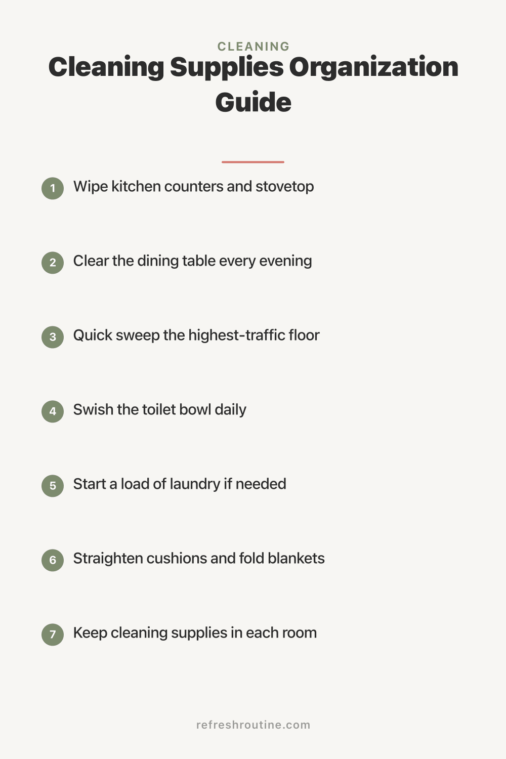 Cleaning Supplies Organization Guide