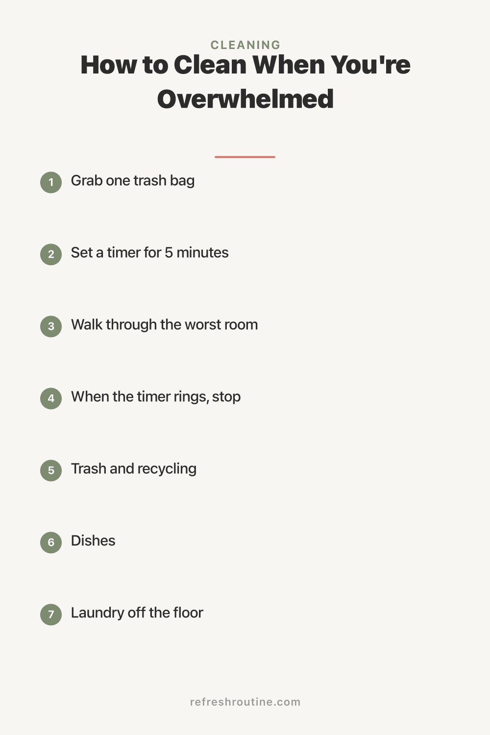 How to Clean When You're Overwhelmed
