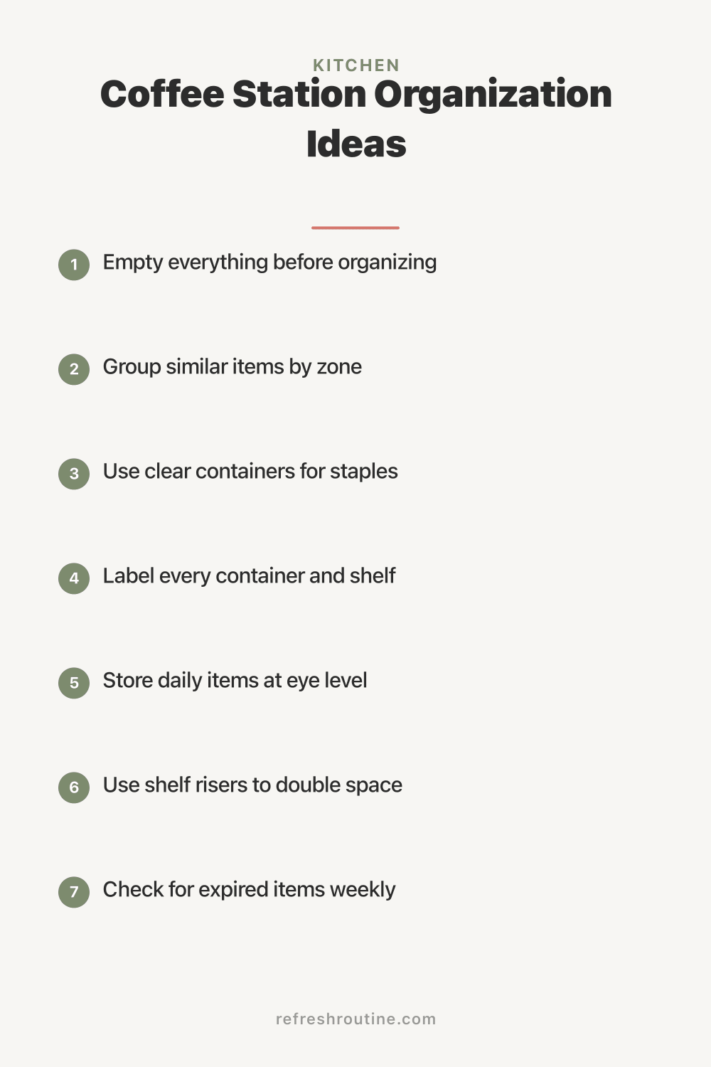 Coffee Station Organization Ideas