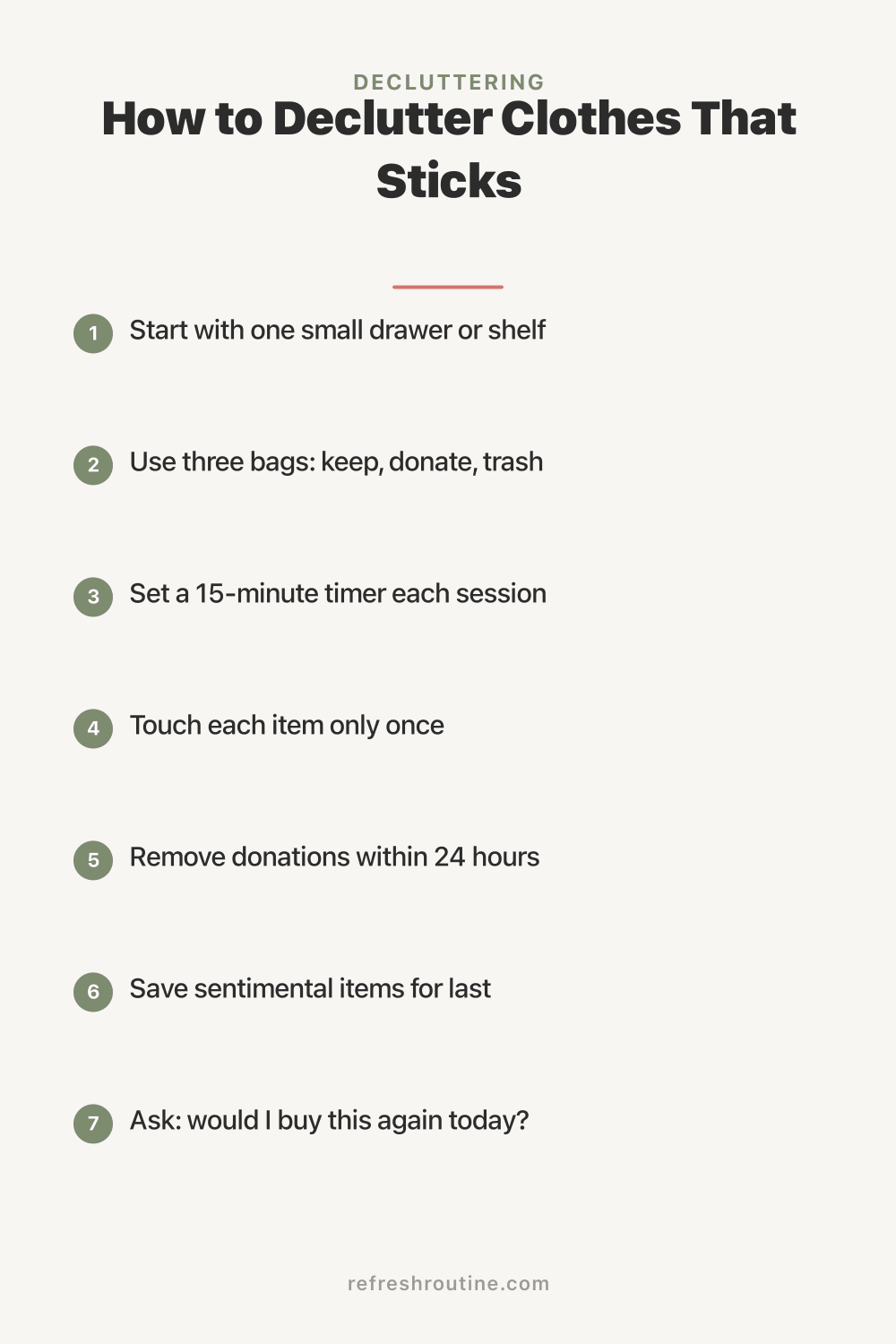 How to Declutter Clothes That Sticks