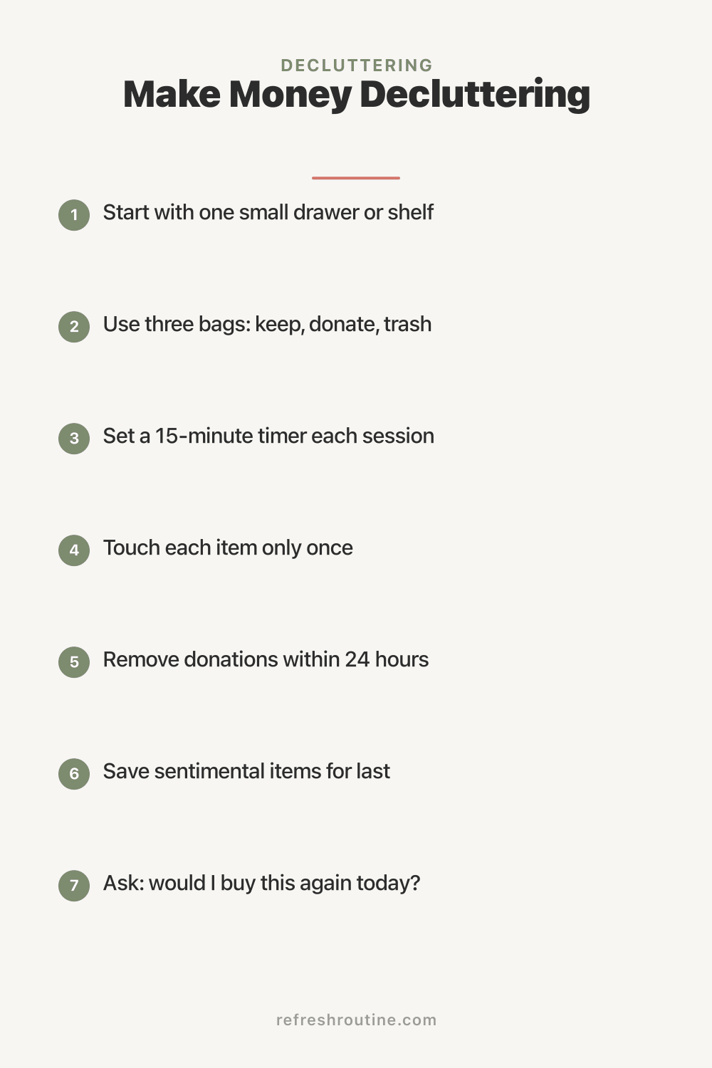 Make Money Decluttering