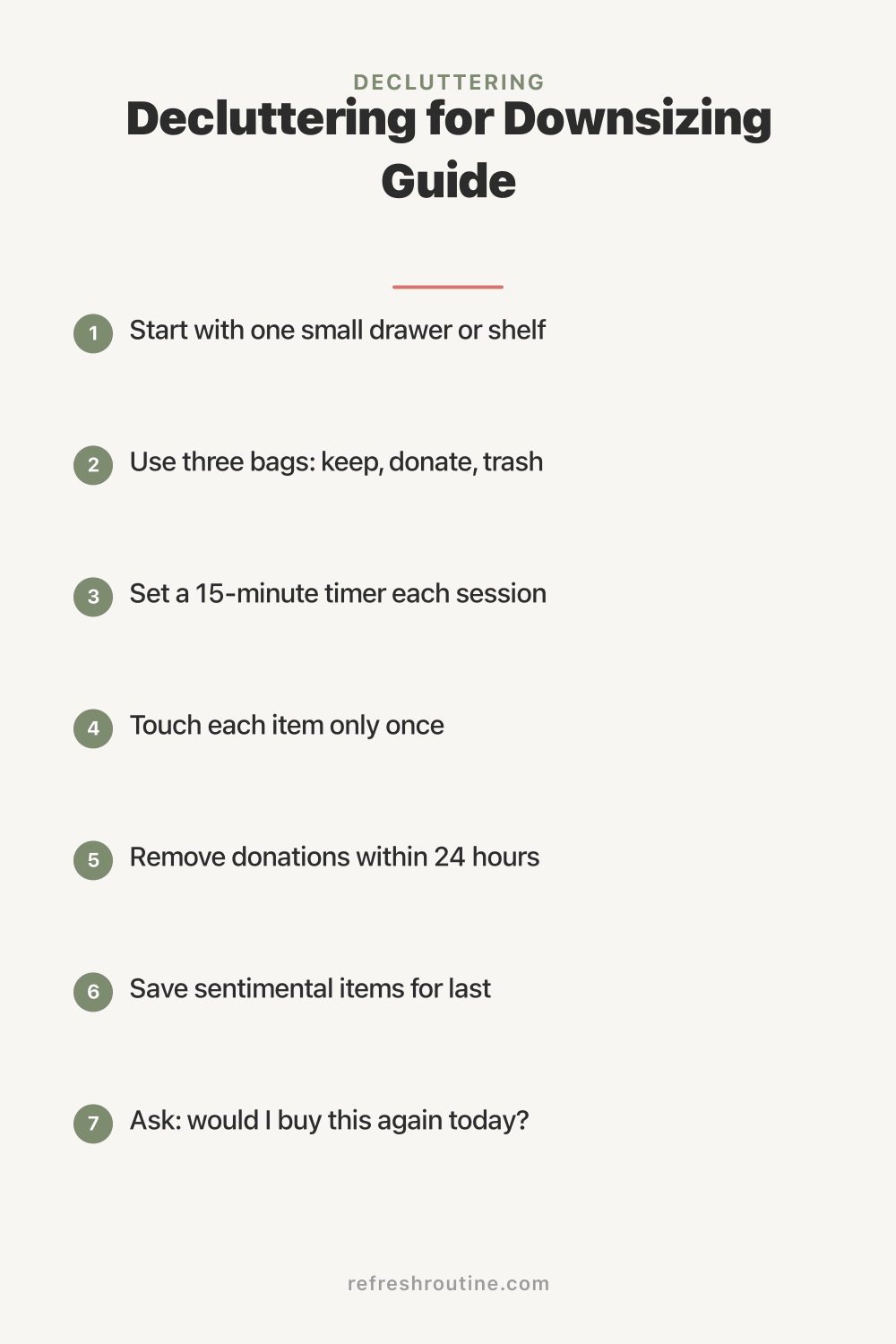 Decluttering for Downsizing Guide