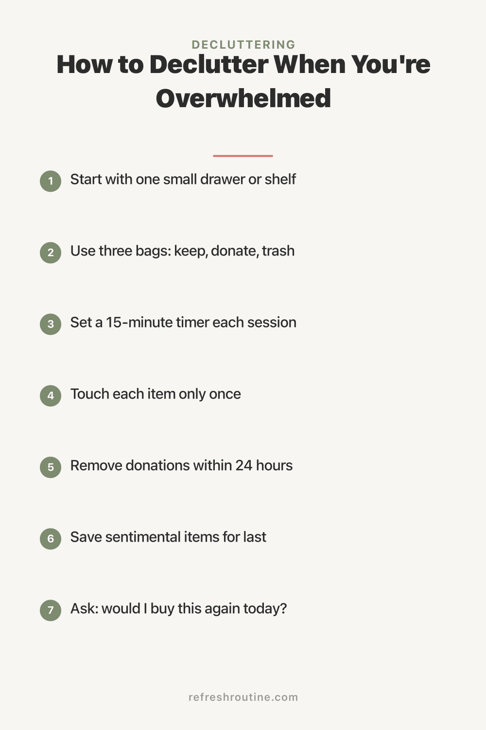 How to Declutter When You're Overwhelmed