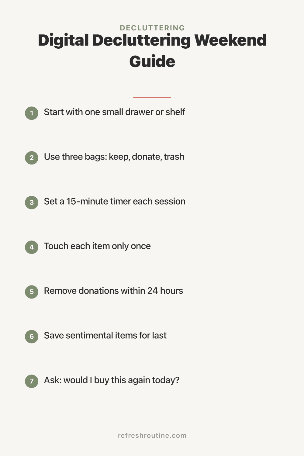Digital Decluttering Weekend Guide