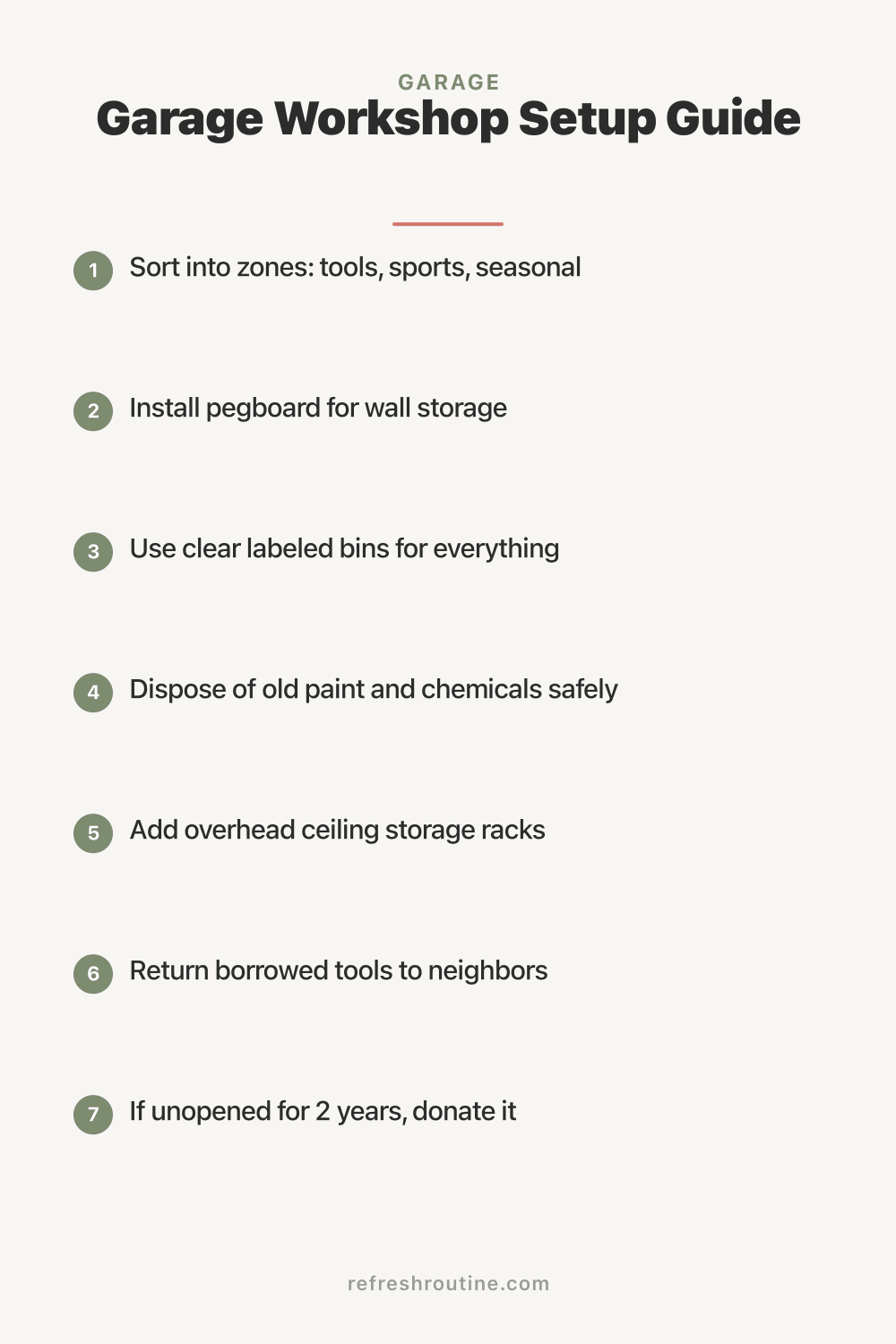 Garage Workshop Setup Guide