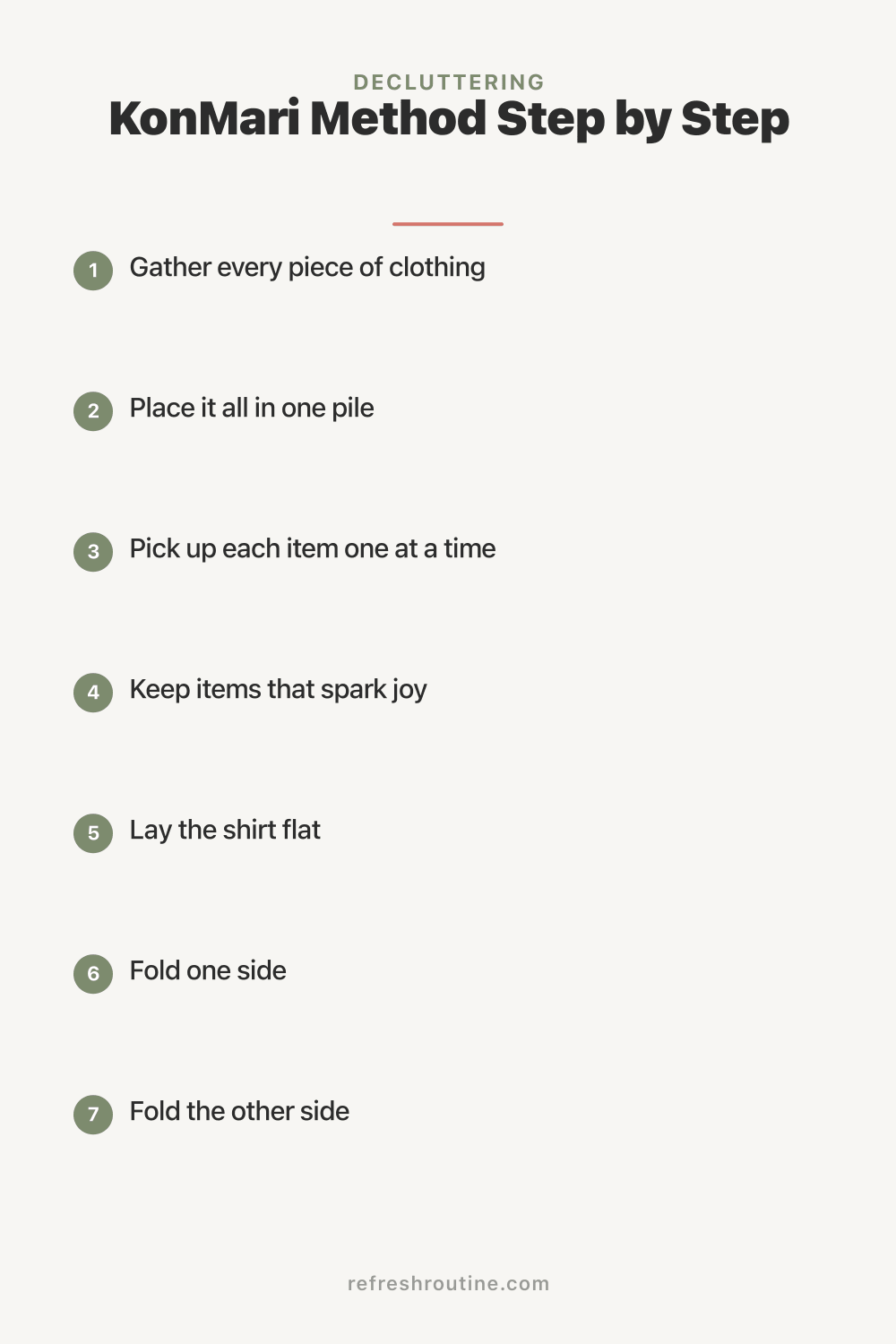 KonMari Method Step by Step