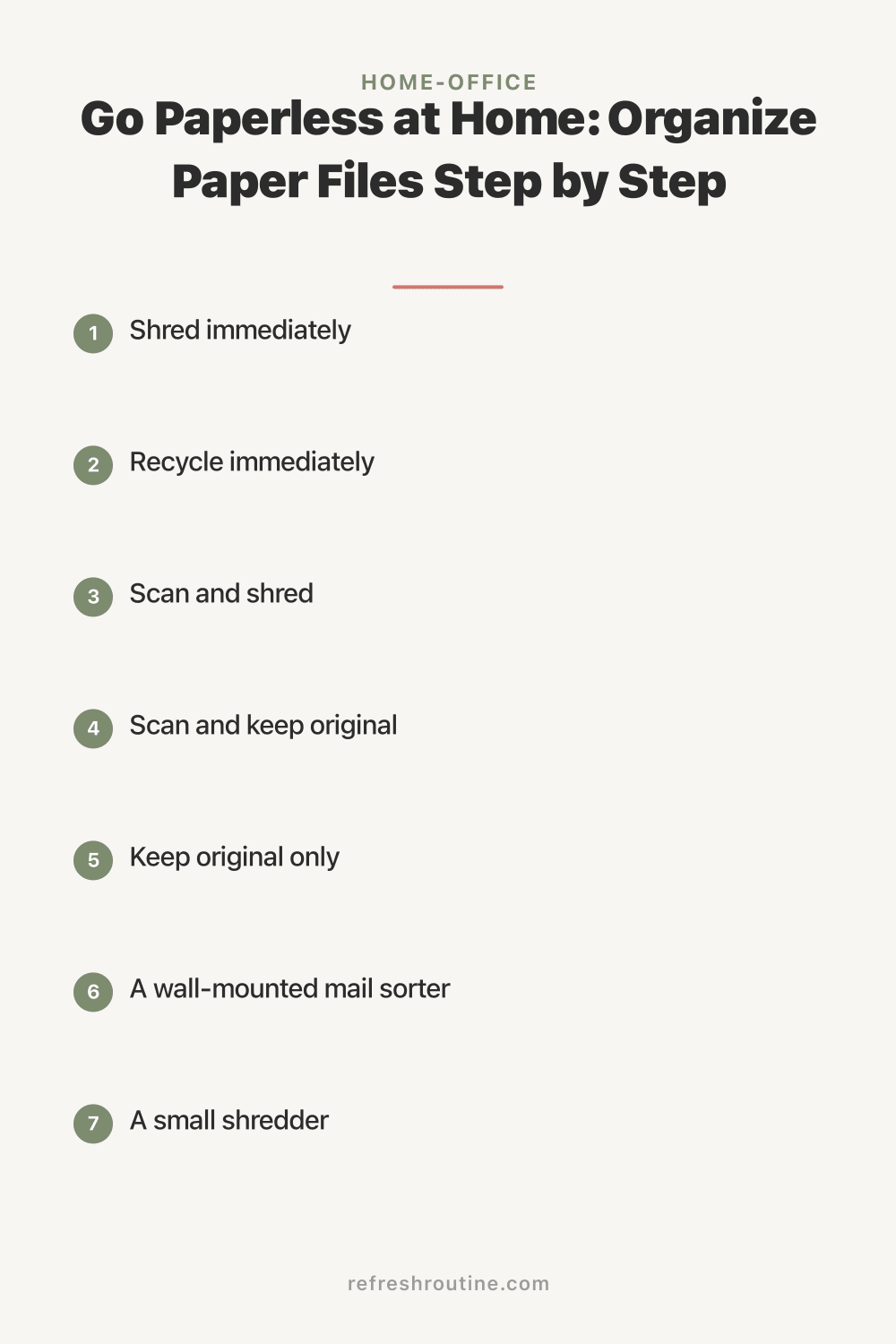 Go Paperless at Home: Organize Paper Files Step by Step