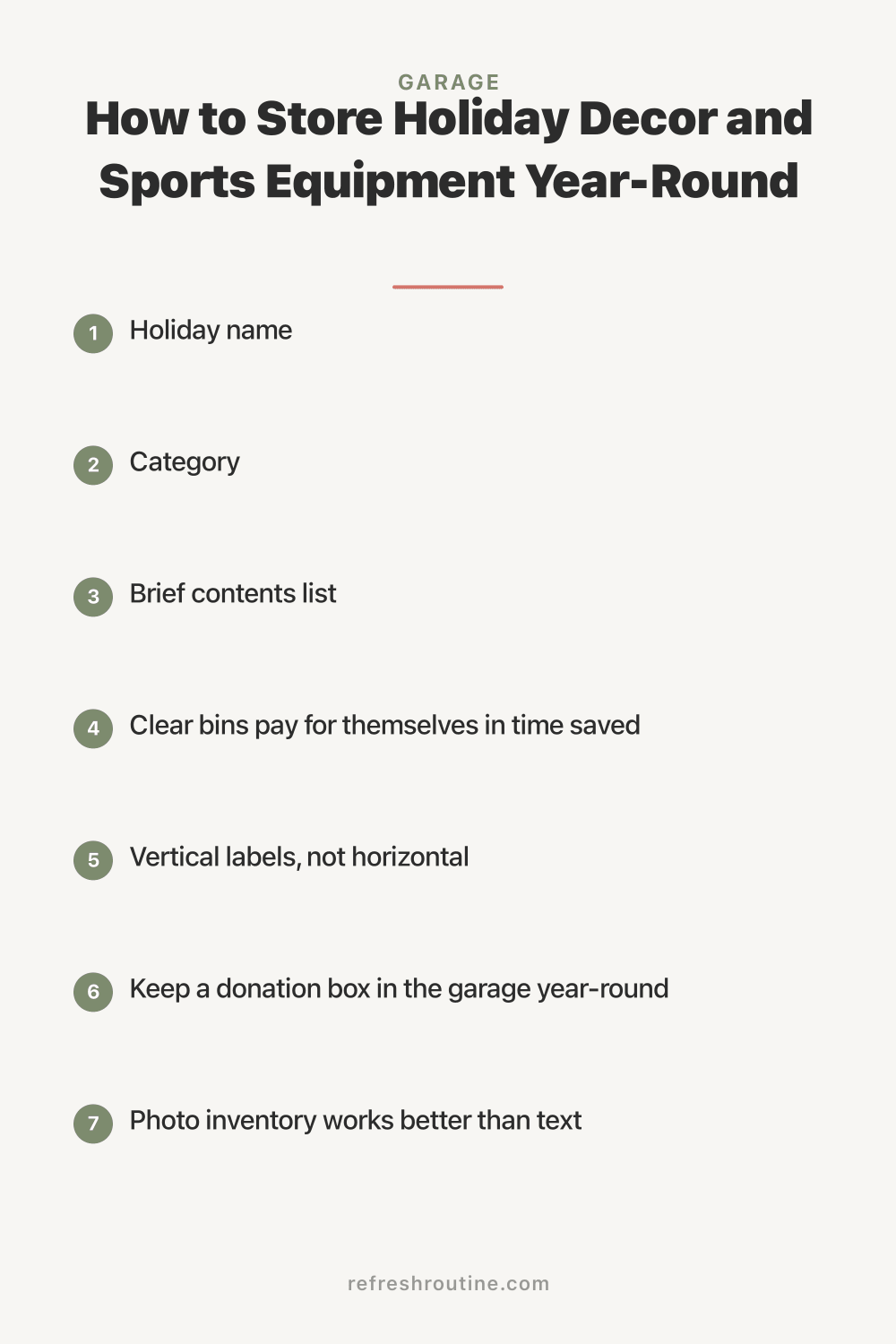 How to Store Holiday Decor and Sports Equipment Year-Round