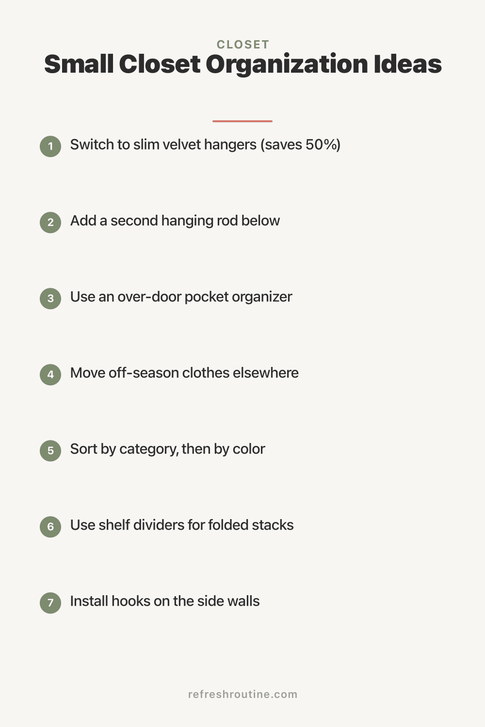 Small Closet Organization Ideas