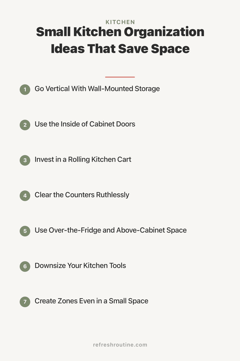 Small Kitchen Organization Ideas That Save Space