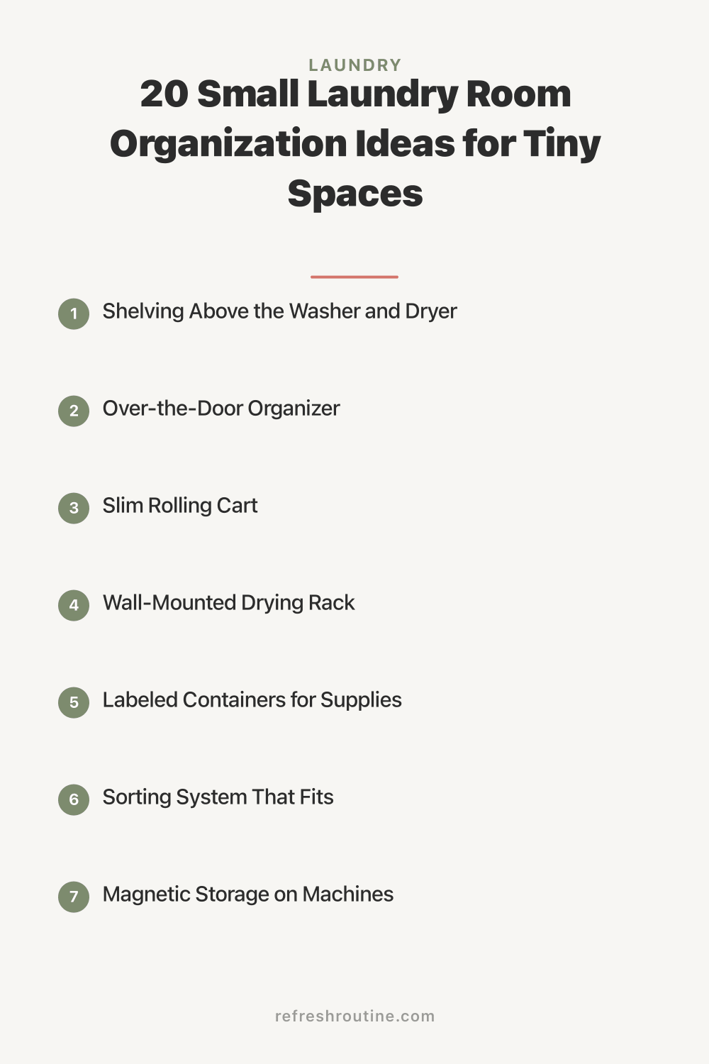 20 Small Laundry Room Organization Ideas for Tiny Spaces