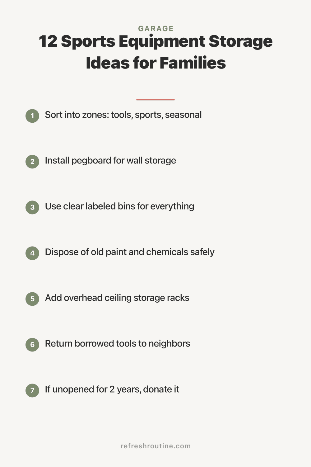 12 Sports Equipment Storage Ideas for Families