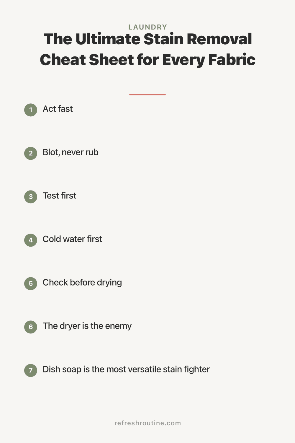 The Ultimate Stain Removal Cheat Sheet for Every Fabric