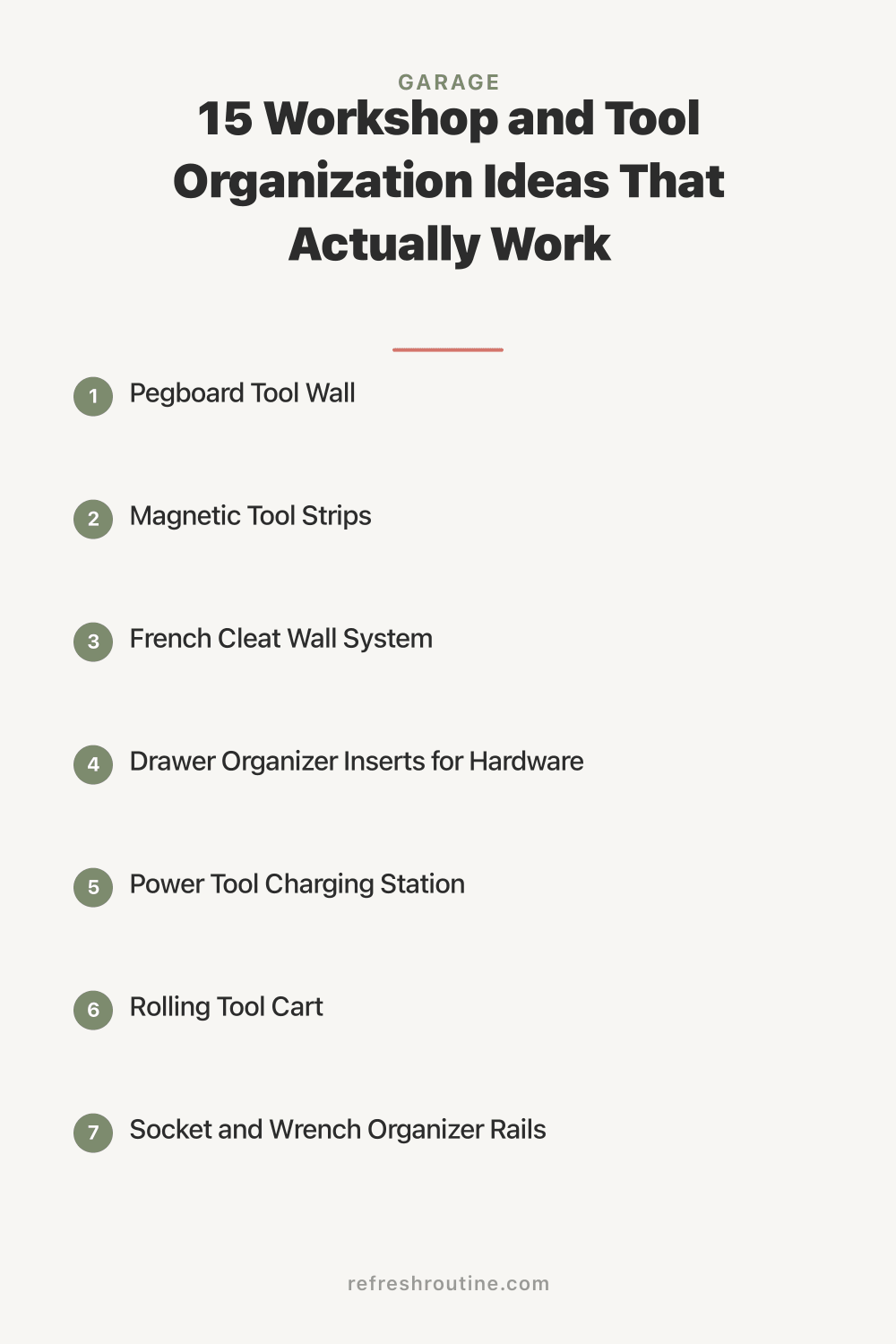 15 Workshop and Tool Organization Ideas That Actually Work