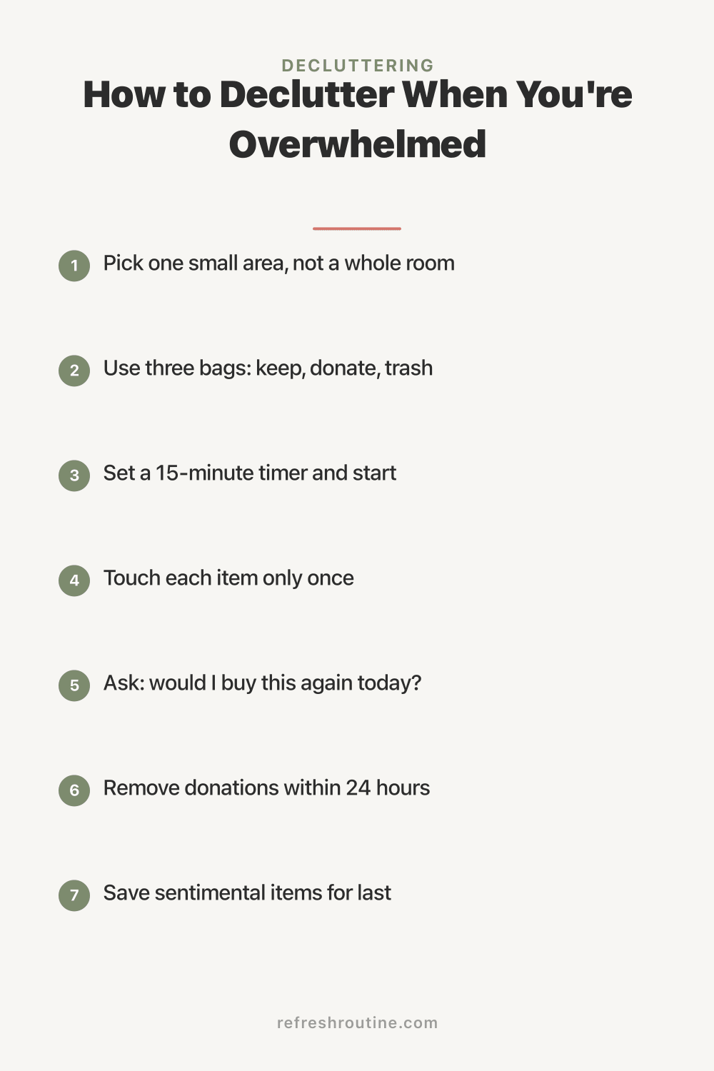 How to Declutter When You're Overwhelmed