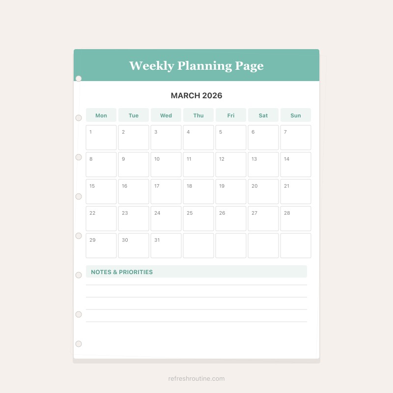 2026 Home Organization Planner